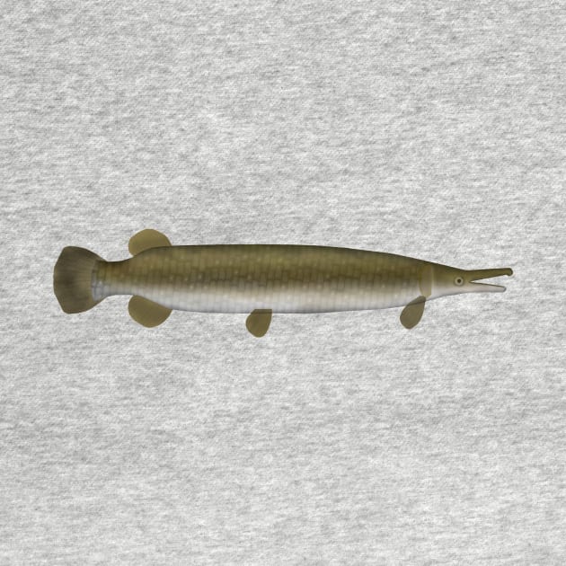 Alligator Gar by FishFolkArt